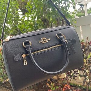 Coach Black Leather Rowen